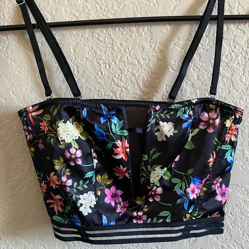Victorias Secret Very Sexy floral bralette/mini corset